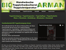 Tablet Screenshot of bio-teppichreinigung-arman.de